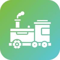 Steam Train Vector Icon Style