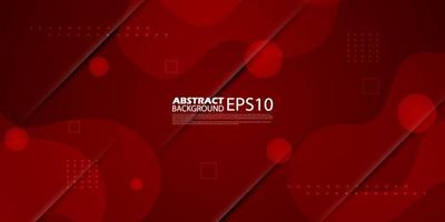 Dark red vector background with curved wavy shapes and realistic shadow lines element.Simple illustration with geometric shapes. Smart design for your promotions.Eps10 vector