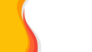 orange wavy abstract background with copy space for your text vector