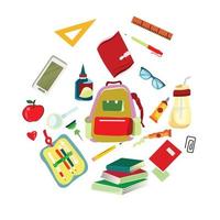 Illustration back to school education background vector