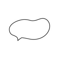 Speech bubble, chat, message, talk, comment isolated vector illustration.