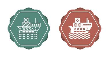 Delivery via Shipping Vector Icon