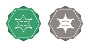Sherrif Badge Vector Icon