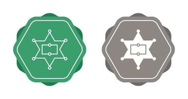 Sherrif Badge Vector Icon