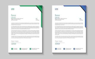 Letterhead design template vector