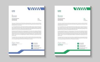 Letterhead design template vector