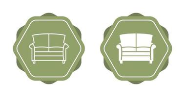 icono de vector de cama doble