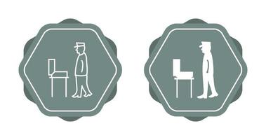 Guard Checking Briefcase Vector Icon