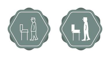 Guard Checking Briefcase Vector Icon