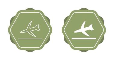 icono de vector de aterrizaje de vuelo