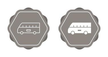 Bus on Airport Vector Icon