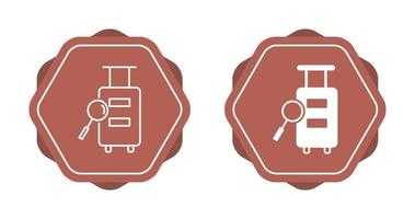 Luggage Inspection Vector Icon