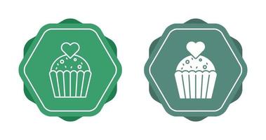 icono de vector de cupcake