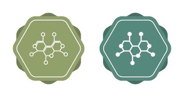 icono de vector de estructura de molécula