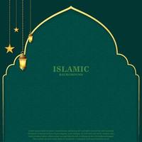 Islamic background design good use for card banner pattrern and more vector