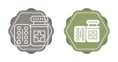 Pills Bottle Vector Icon