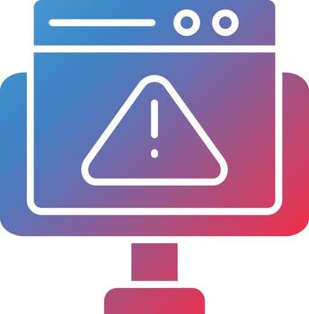 vector diseño sitio web error icono estilo