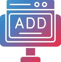 Vector Design Online Ads Icon Style