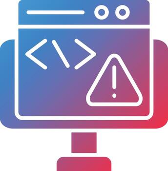 Vector Design Code Error Icon Style