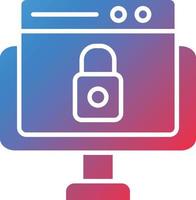 vector diseño seguridad sistema icono estilo