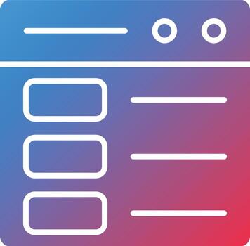 Vector Design Web Layout Icon Style