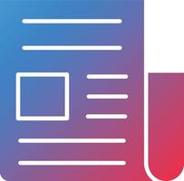 Vector Design News Column Icon Style