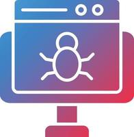 Vector Design Website Bug Icon Style
