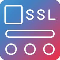 Vector Design SSL File Icon Style