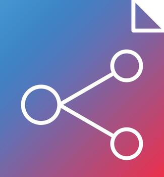 vector diseño archivo compartiendo icono estilo