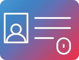 Vector Design Identification Card Icon Style