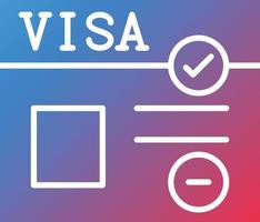 vector diseño visa icono estilo