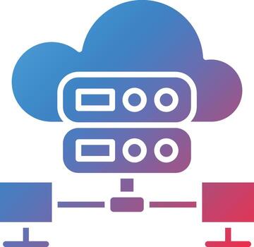 Vector Design Hosting Icon Style