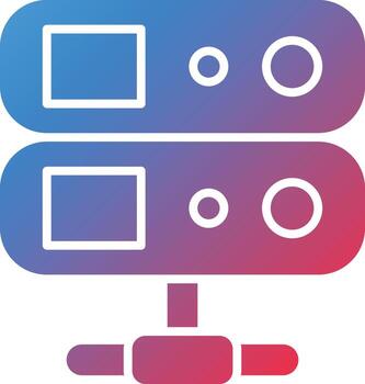 vector diseño base de datos icono estilo