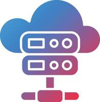 Vector Design Cloud Server Icon Style