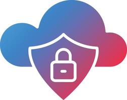 Vector Design Cloud Safety Icon Style