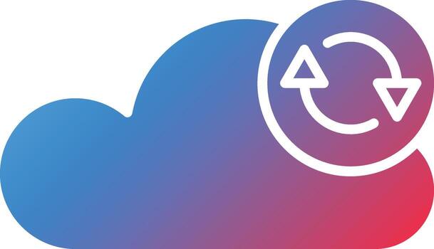 vector diseño datos sincronización icono estilo