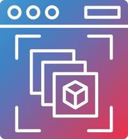 Vector Design Depth Perception Icon Style