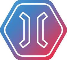 Vector Design Narrow Bridge Icon Style