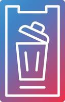 Vector Design Mobile Bin Icon Style