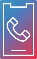 Vector Design Mobile Call Icon Style
