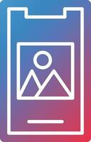 Vector Design Mobile Image Icon Style