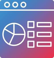 Vector Design Data Analysis Icon Style