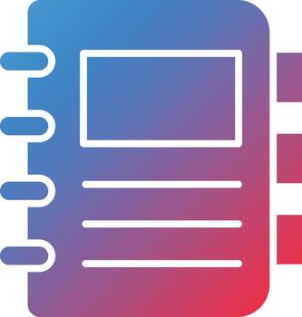 Vector Design Notebook Icon Style