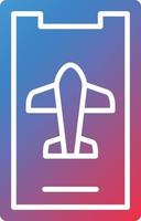 Vector Design Mobile Airplane Mode Icon Style