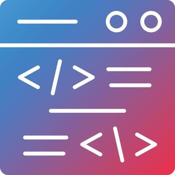 vector diseño codificación icono estilo