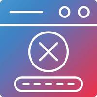 Vector Design Denial Icon Style