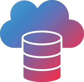 vector diseño nube datos icono estilo