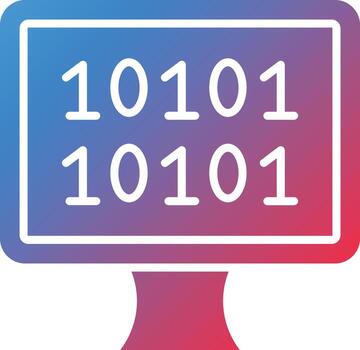 Vector Design Binary Icon Style