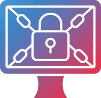 vector diseño Secuestro de datos icono estilo