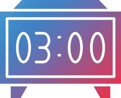 Vector Design Digital Clock Icon Style